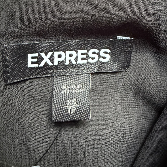 Express NWT $50 Womens Satin Shimmer Sheer Blouse Long Sleeve Top | Size XS - Picture 2 of 15